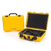 Mallette Nanuk 910 Jaune avec Mousse Pré-Coupé pour Deux Pistolets Glock®
