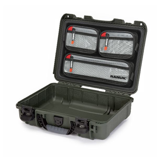 Case Nanuk 910 Olive with Lid Organizer