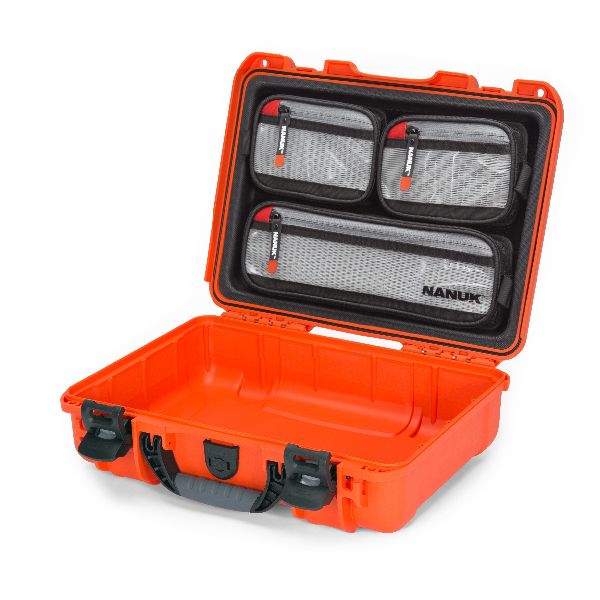 Case Nanuk 910 Orange with Lid Organizer