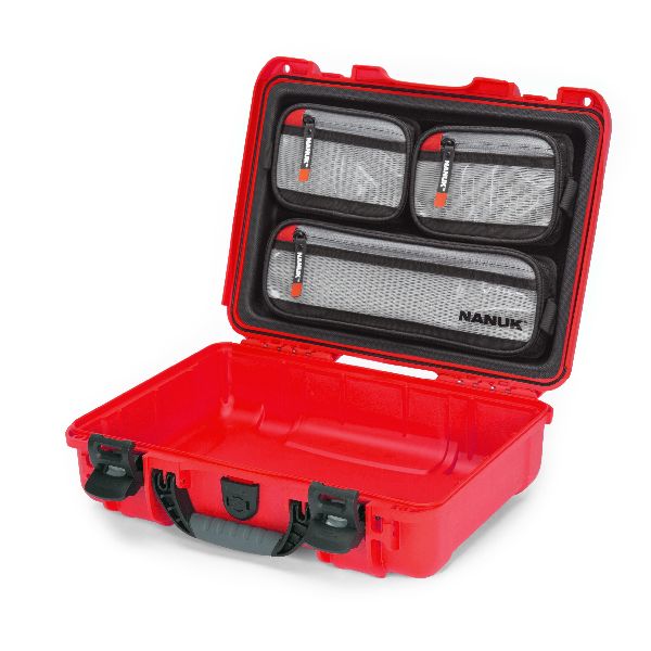 Case Nanuk 910 Red with Lid Organizer