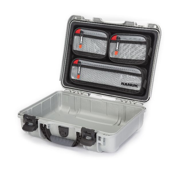Case Nanuk 910 Silver with Lid Organizer