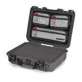 Mallette Nanuk 910 Graphite avec Mousse Cubique et Organisateur de Couvercle