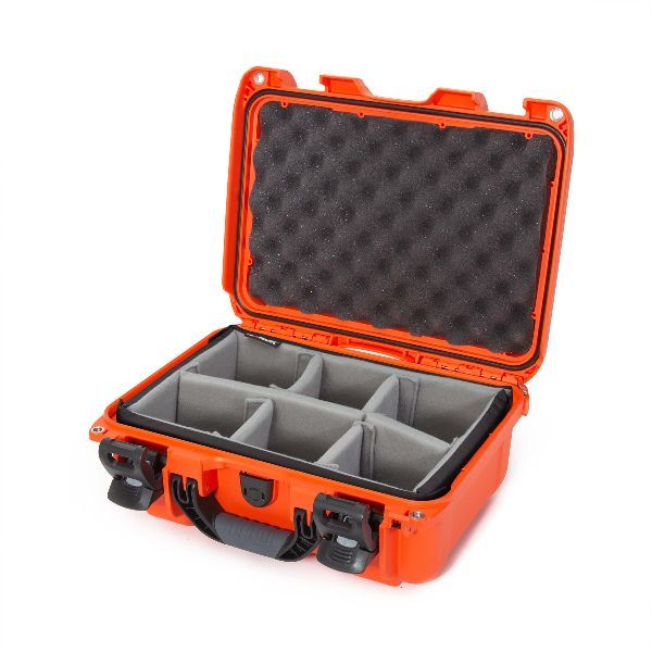 Mallette Nanuk 915 Orange avec Fermoirs TSA PowerClaw et Bande Séparatrice