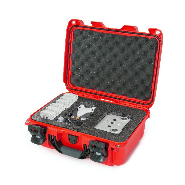 Mallette Nanuk 915 Rouge avec Mousse Pré-Coupé pour DJI Mini 3 Pro Fly More