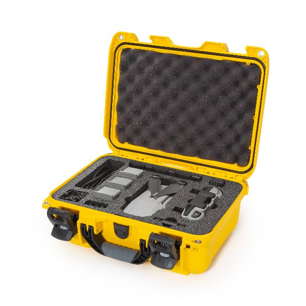 Mallette Nanuk 915 Jaune avec Mousse Pré-Coupé pour DJI Mavic Air 2 Flymore Combo
