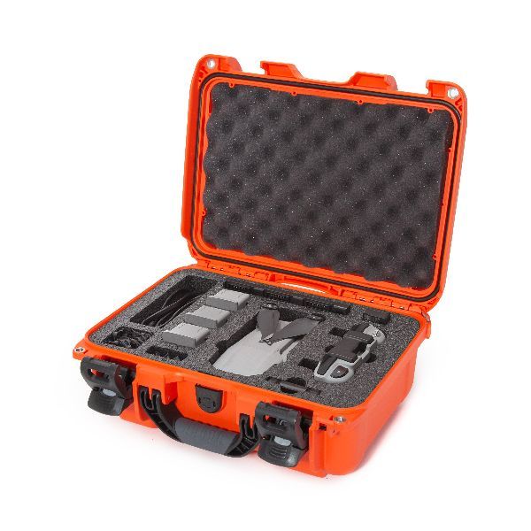 Mallette Nanuk 915 Orange avec Fermoirs TSA PowerClaw & Mousse Pré-Coupé pour DJIMavic Air2 Flymore