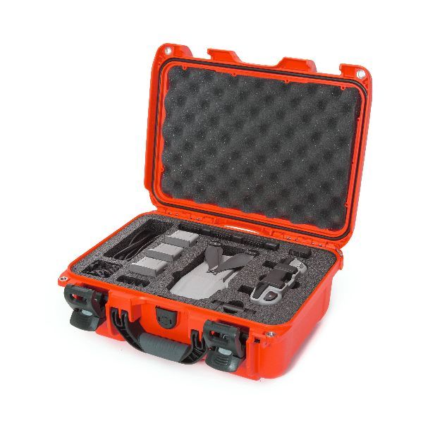 Mallette Nanuk 915 Rouge avec Fermoirs TSA PowerClaw & Mousse Pré-Coupé pour DJI Mavic Air2 Flymore