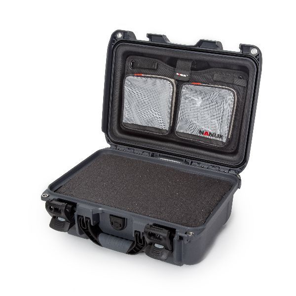 Mallette Nanuk 915 Graphite avec Fermoirs TSA PowerClaw, Mousse Cubique et Organisateur Couvercle