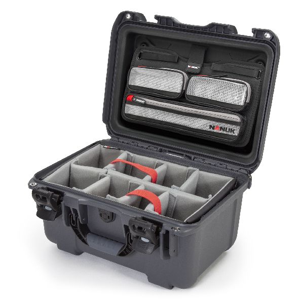 Case Nanuk 918 Graphite with Dividing Pad & Lid Organizer
