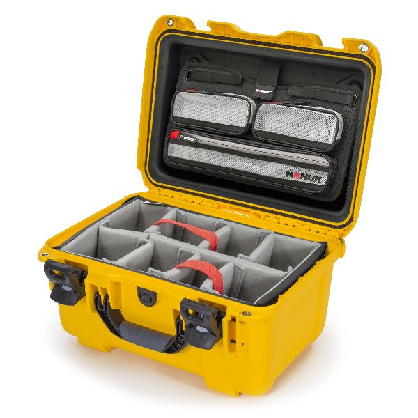 Case Nanuk 918 Yellow with Dividing Pad & Lid Organizer