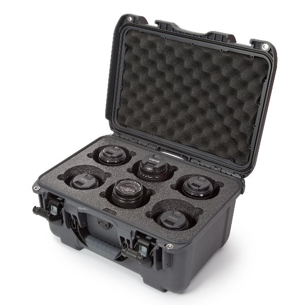 Case Nanuk 918 Graphite with 6 Lens Foam