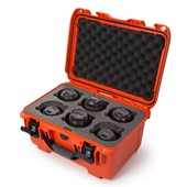 Case Nanuk 918 Orange with 6 Lens Foam