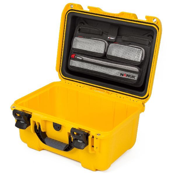 Mallette Nanuk 918 Jaune avec Fermoirs TSA PowerClaw et Organisateur de Couvercle