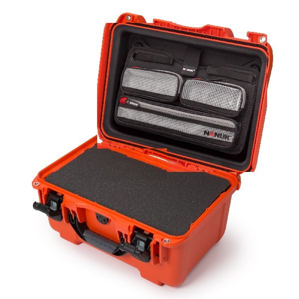 Mallette Nanuk 918 Orange avec Fermoirs TSA PowerClaw, Mousse Cubique & Organisateur de Couvercle