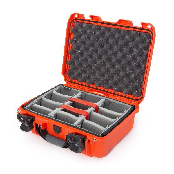 Mallette Nanuk 920 Orange avec Fermoirs TSA PowerClaw et Bande Séparatrice