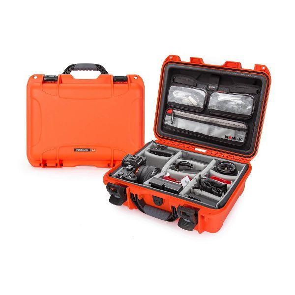Case Nanuk 920 Orange with Dividing Pad & Lid Organizer