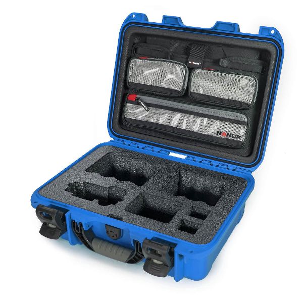 Mallette Nanuk 920 Bleu avec Foam pour Sony A7R, A7S et A9 et Organisateur de Couvercle