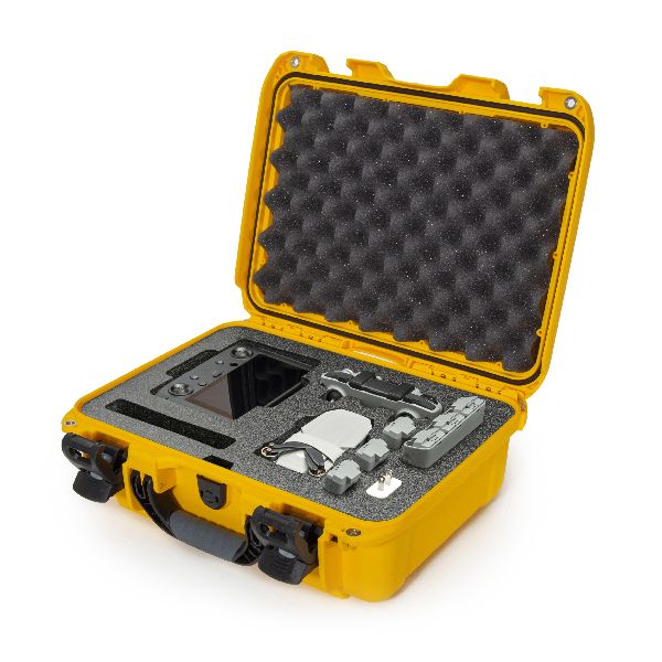 Mallette Nanuk 920 Jaune avec Foam pour DJI™ Mini 2 avec Contrôleur Intelligent