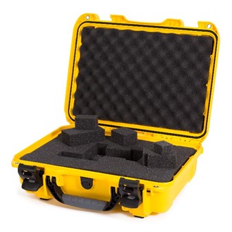 Case Nanuk 923 Yellow with TSA PowerClaw & Cubed Foam
