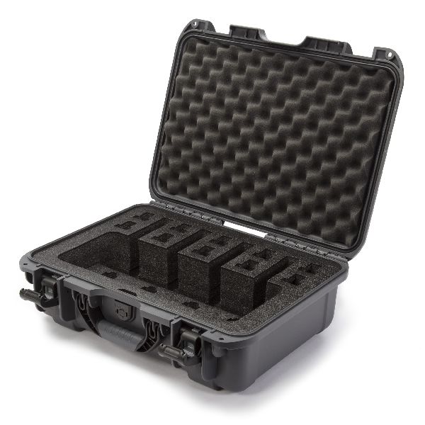 Case Nanuk 925 Graphite with Pre-Cut 4 Pistols Foam