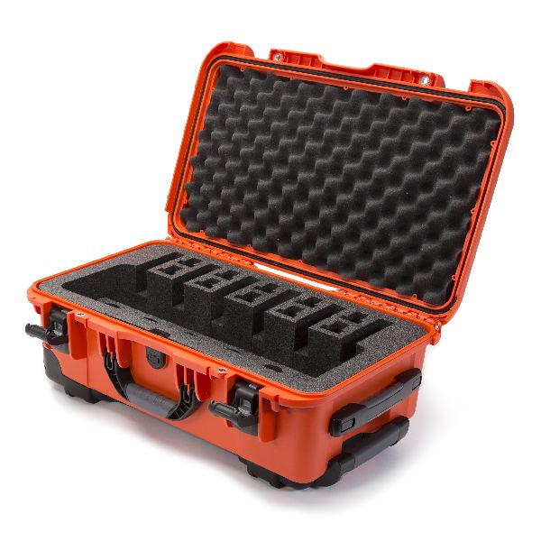 Case Nanuk 935 Orange with Pre-Cut 6 Pistols Foam