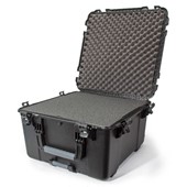 Case Nanuk 970 Black with Retractable Handle, Wheels & Cubed Foam