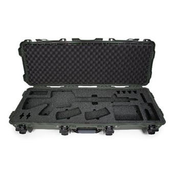 Case Nanuk 990 Olive with TSA PowerClaw, Wheels & AR 15 Pre-Cut Foam