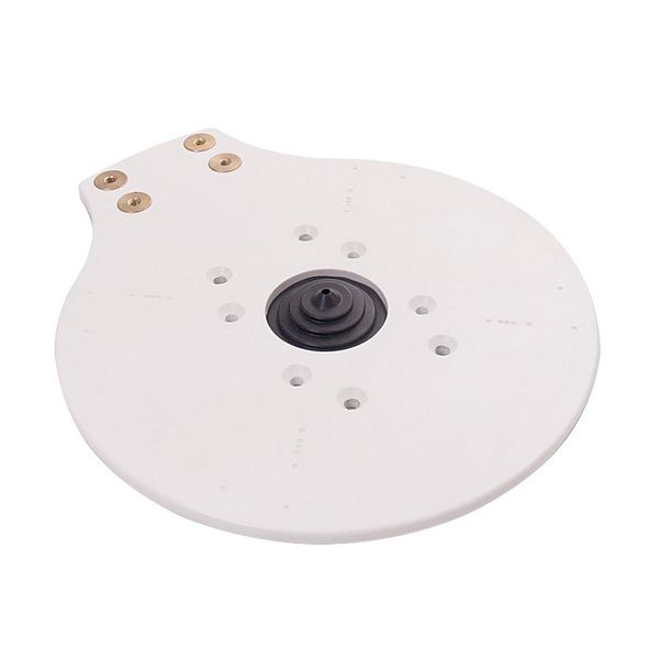 Radar plate - white - satellite dome