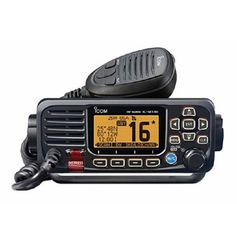 Fixed mount VHF marine transceiver with GPS