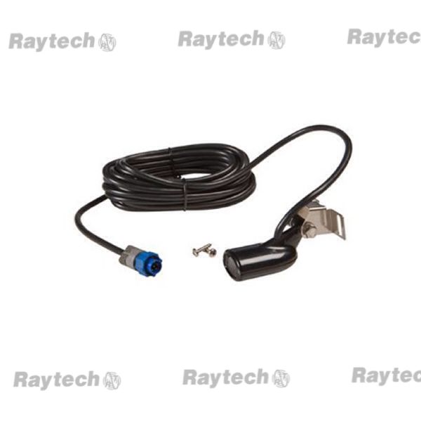 HS-WSBL Skimmer® Transducer in Plastic for Transom Mount with Blue Connector