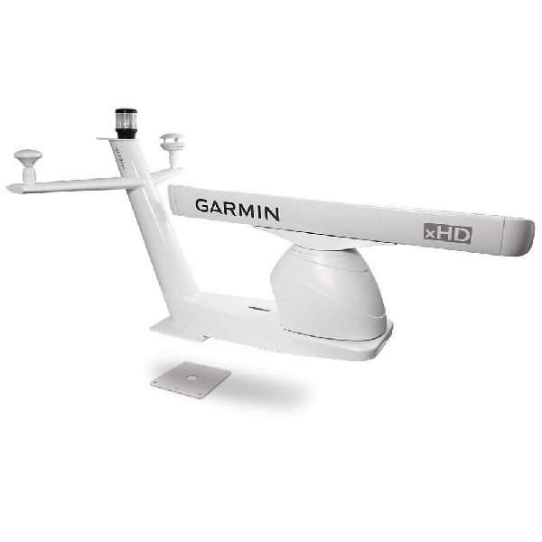 30" Tapered mast for closed dome radar mount, aft lean, removable spreaders, 10x10 base plate