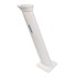 24" Tapered mast, aft lean, 7x7 base plate, white