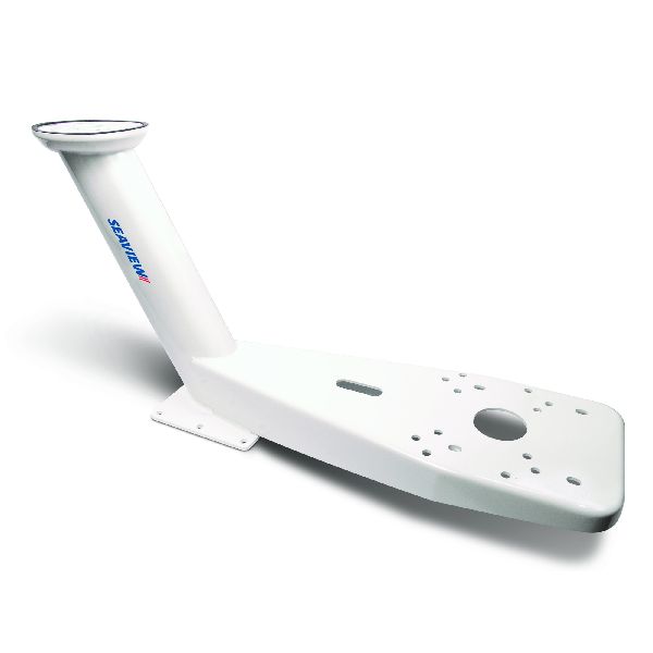 23.75" Tapered mast, aft lean, double, white for open array