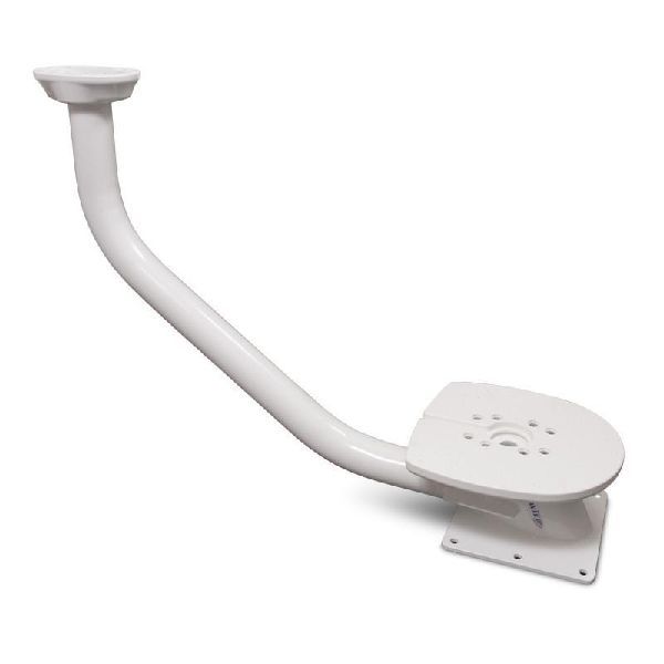 28" mast, aft lean, double, black for open array