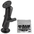 RAM C Size 1.5" Ball Mount with 2/2.5" Round Plate AMPs Hole Pattern & Mounting Hardware for Garmin