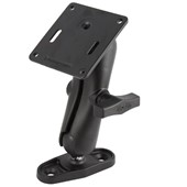 RAM C SIze 1.5" Ball Mount with 2.5" Max Width Clamp Plate, Medium Length Double Socket Arm & 3.625