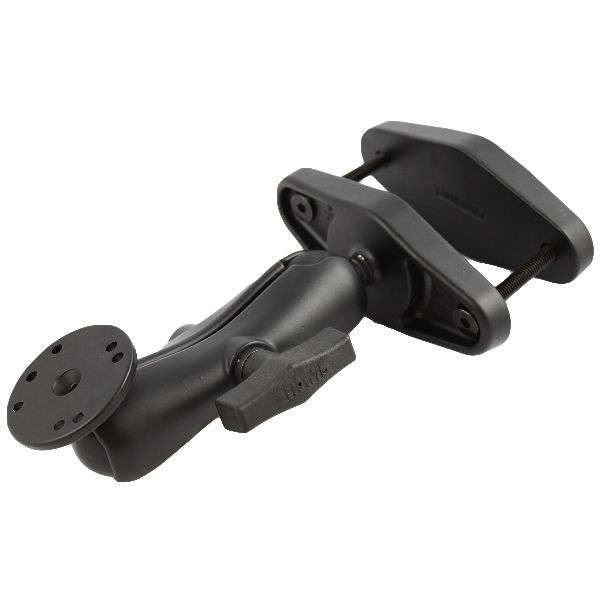 Support de fixation pour poteau carré de 4 po avec plaque AMPS ronde - Taille C