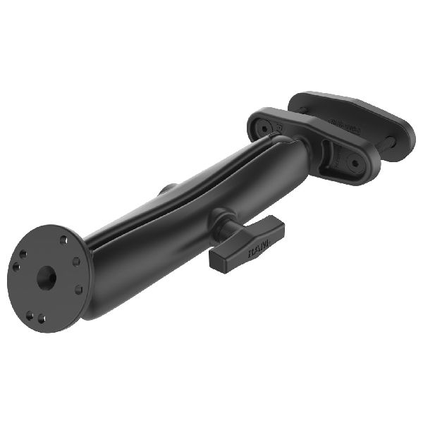 Support de serrage carré de 3 po avec plaque AMPS ronde - Bras long