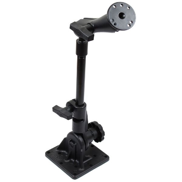 Support sur piédestal avec tube de 9 po et support à double boule de taille C