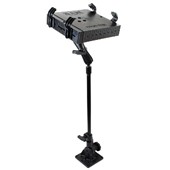 RAM Pedestal Mount with 18" Pipe and Double Ball Mount with Tough-Tray™ Laptop Holder