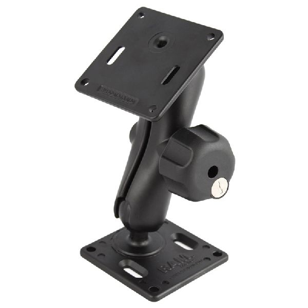 Support VESA double 75 x 75 mm avec bouton de verrouillage à clé - Moyen