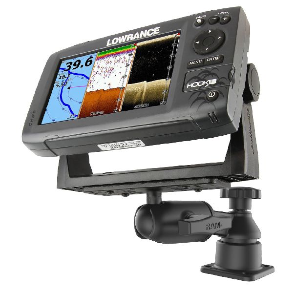 Support de bras pivotant horizontal de 6 pouces avec plaque rectangulaire à rotule et douille