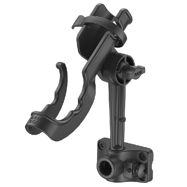 ROD® Fishing Rod Holder with Plunger Bulkhead Base