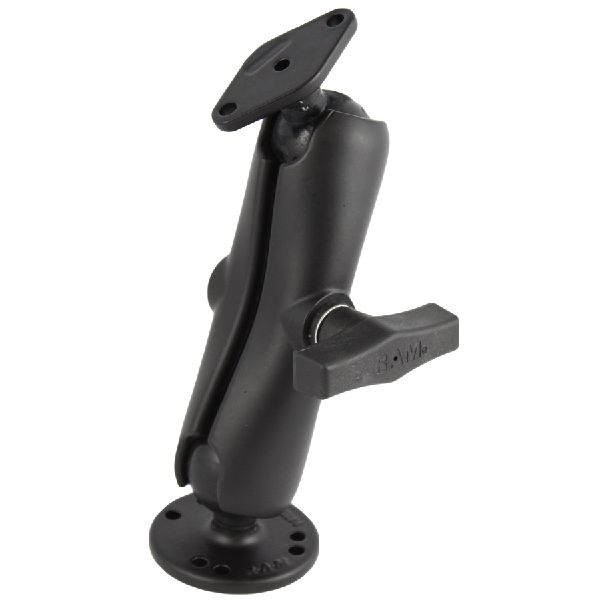 Support à double boule avec adaptateur à plaque diamantée - Moyen