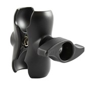 Short Length Double Socket Arm with Metal Knob for C Size 1.5" Balls
