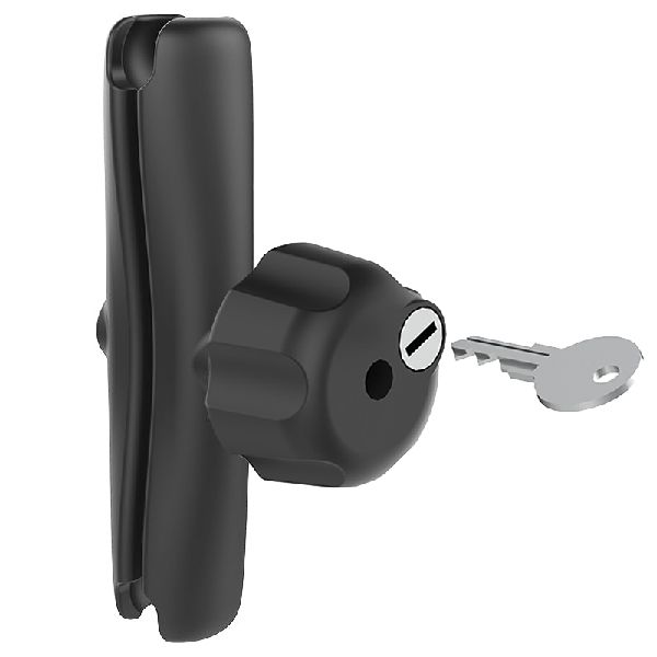 Double Socket Arm with Brass Key Lock Knob - C Size Long