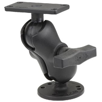 1.5" Ball Mount with 2.5" Round Base, Short Arm & 1.5" x 3" Plate for the Humminbird Helix 5 ONLY