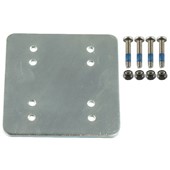 3 x 3 backer plate w/ AMPS and 1.5" x 2" hole patterns with hardware