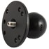 2.5" Round Base AMPs Hole Pattern, 1.5" Ball & 1/4-20 Threaded Male Post for Cameras