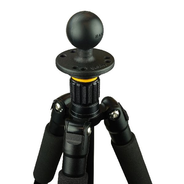 Ball Adapter with Round Plate and 3/8"-16 Threaded Hole